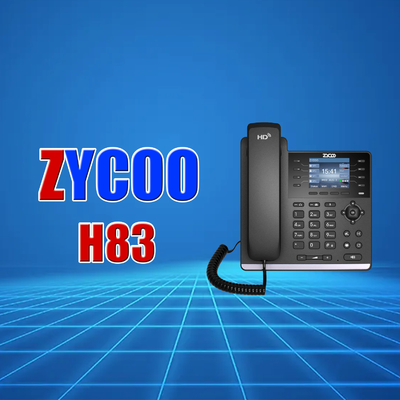 10/100 Mbps VoIP-bureautelefoon DC 5V PoE-ondersteuning 4-lijns bureautelefoon