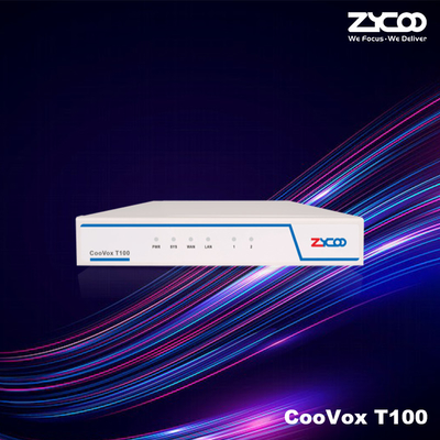 Het Systeem van de T100ippbx Telefoon met Analoge Interface 2 van de de Ondernemingstelefoon van Havenvoip de Onbeperkte SIP/IMS Boomstammen van de de Systemensteun