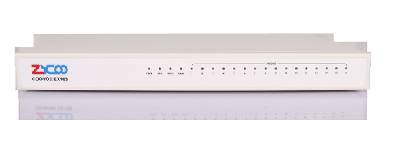 16 x RJ11 FXS Ip analoge gateway 2 x 10/100 Mbps met alle IP-extensies