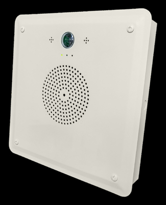 Inbouw IP-netwerkluidspreker wit met ingebouwde HD-camera